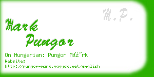 mark pungor business card